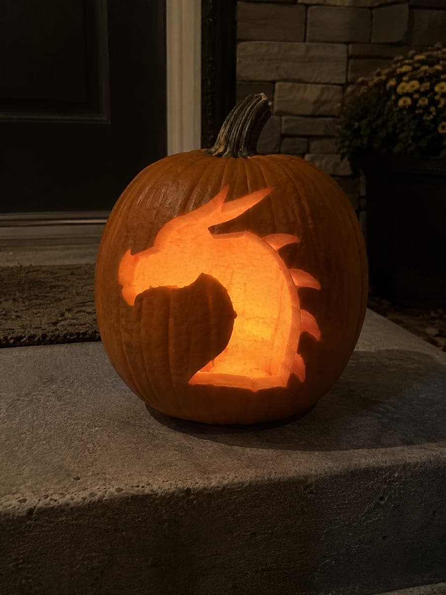 Dragons pumpkin carving ideas