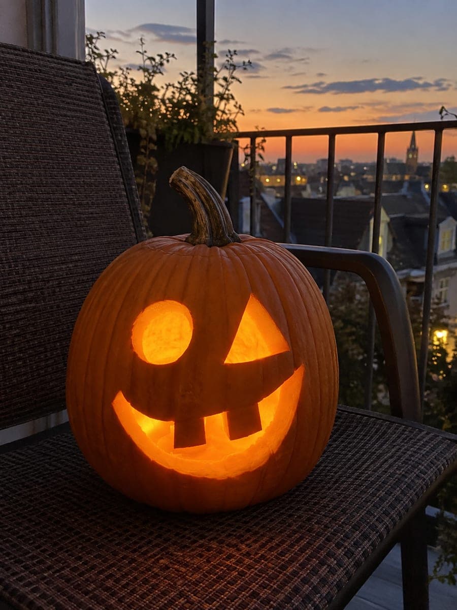 Googly Grin pumpkin stencil